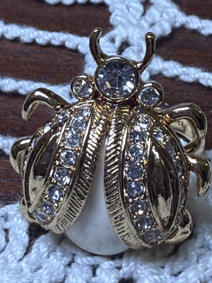 Kate Spade Crystal Bug Ring