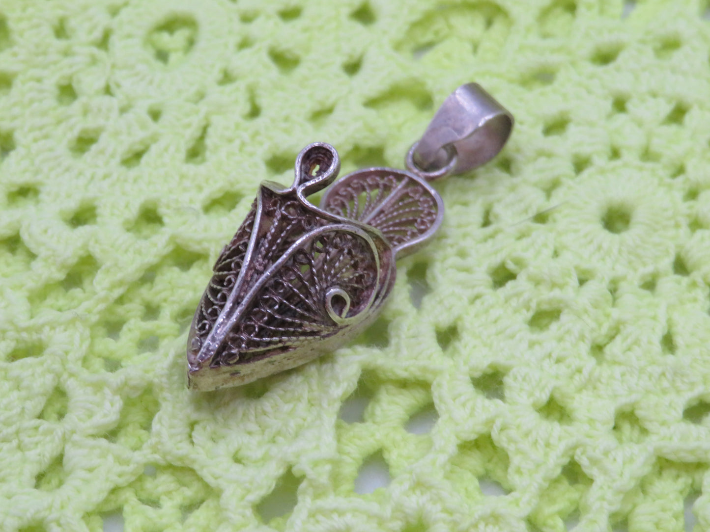 Vintage Sterling Silver French Moroccan Slipper Charm