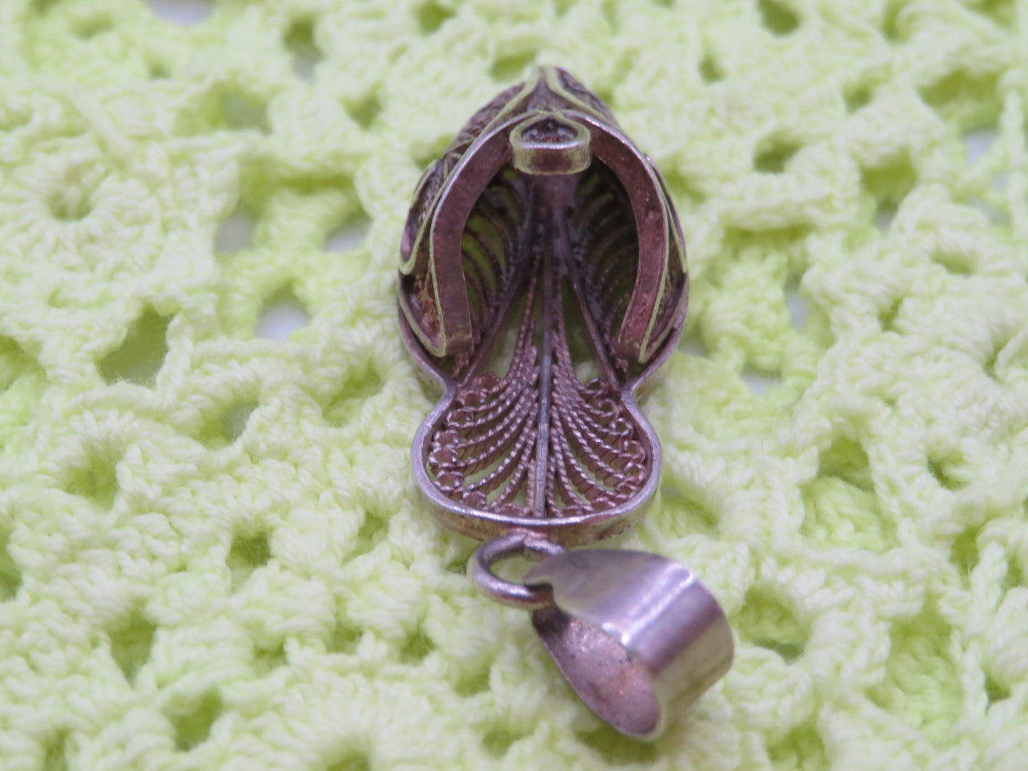 Vintage Sterling Silver French Moroccan Slipper Charm