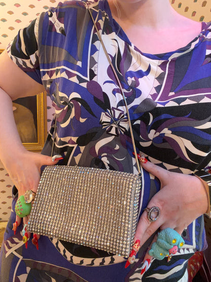 Vintage Maximalist Rhinestone Shoulder Bag