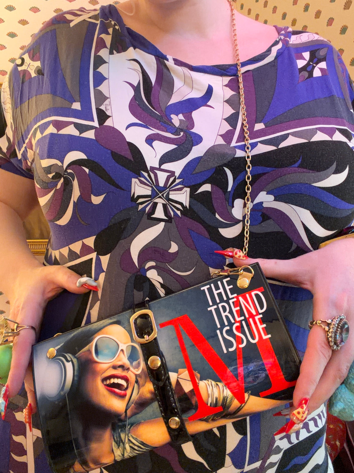 Vintage Magazine Clutch Trend Issue Bag