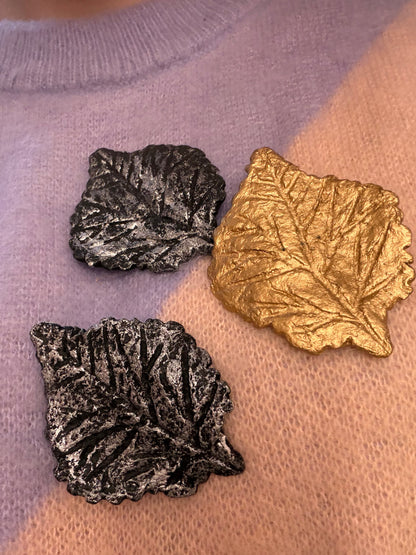 Iris Apfel's Vintage Leaf Brooch Set