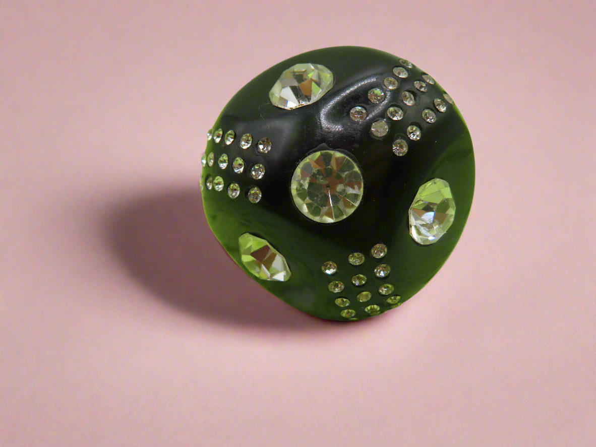 Vintage Chunky Huge Rhinestone Ring