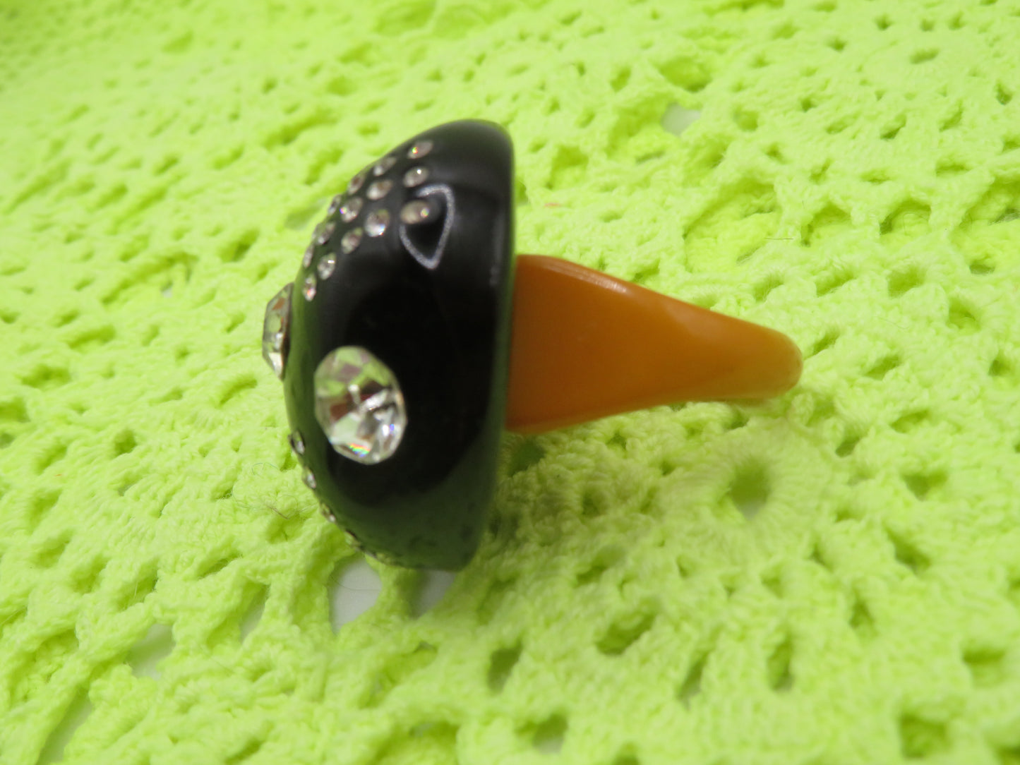 Vintage Chunky Huge Rhinestone Ring