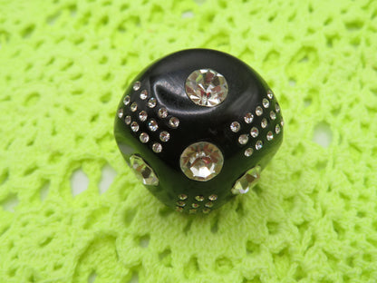 Vintage Chunky Huge Rhinestone Ring