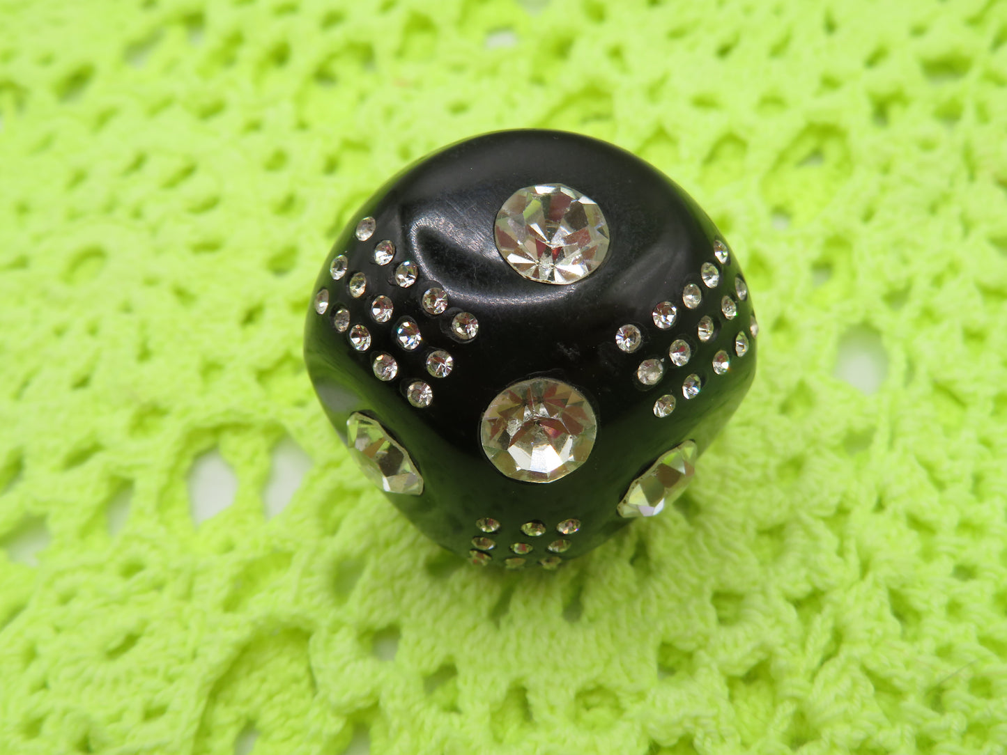 Vintage Chunky Huge Rhinestone Ring