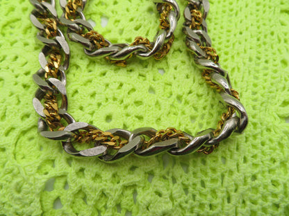 Iris Apfel's Vintage Two Toned Chunky Chain Necklace/Belt