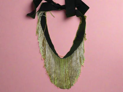 Iris Apfel's Two Tone Chain Fringe Necklace