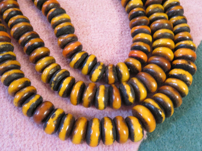 Iris Apfel's Vintage HUGE Moroccan Berber Resin Amber Bead Necklace