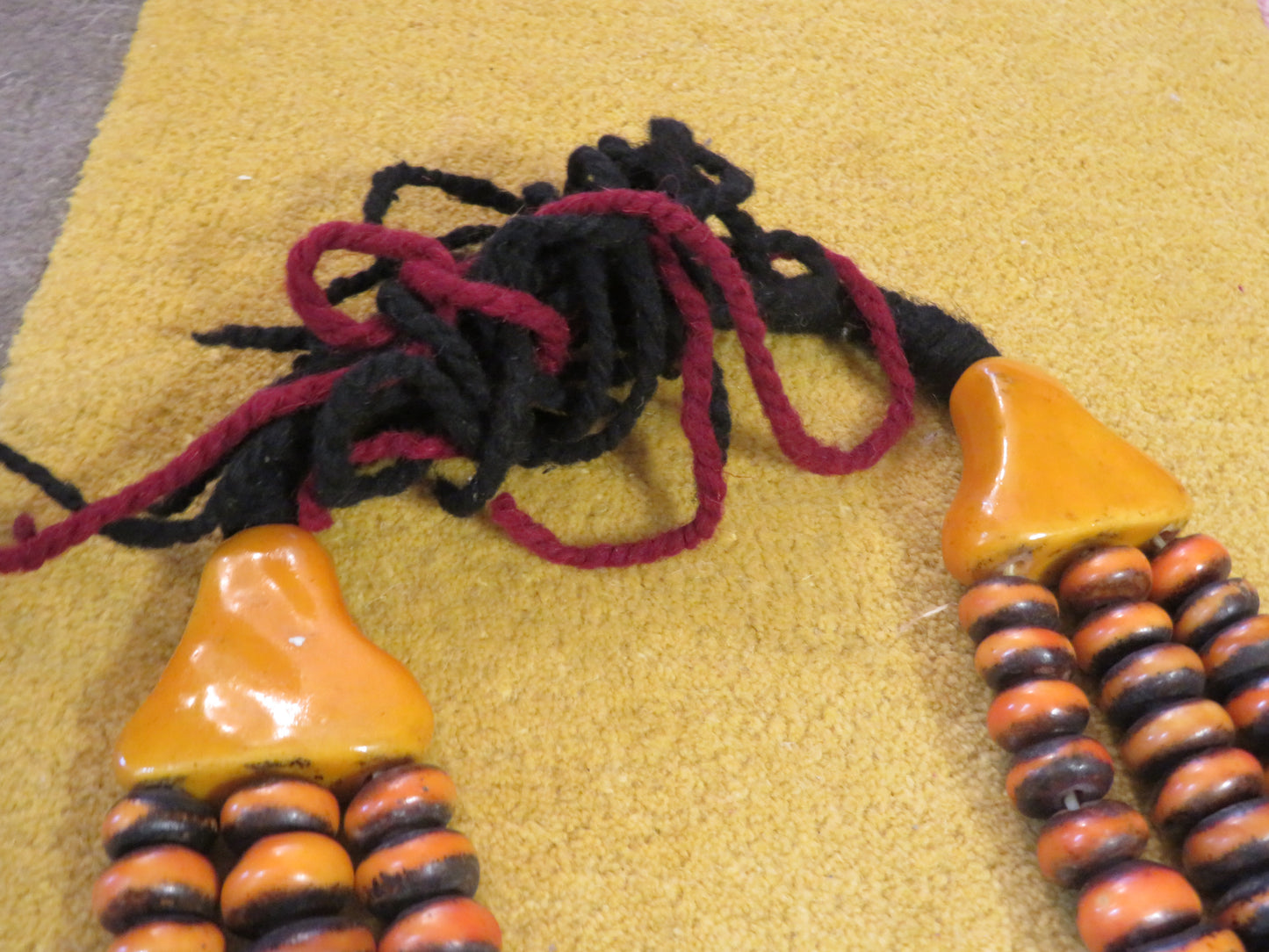 Iris Apfel's Vintage HUGE Moroccan Berber Resin Amber Bead Necklace