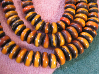 Iris Apfel's Vintage HUGE Moroccan Berber Resin Amber Bead Necklace