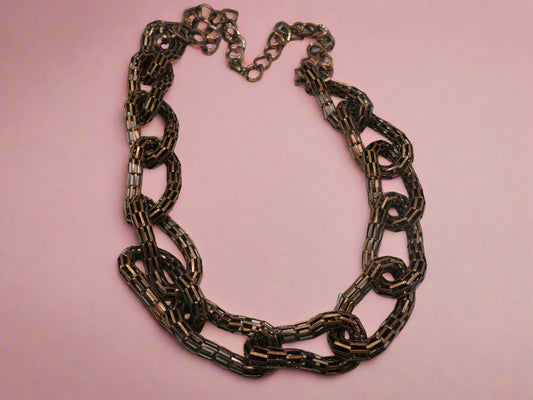 Vintage Huge Copper Supersized Link Necklace