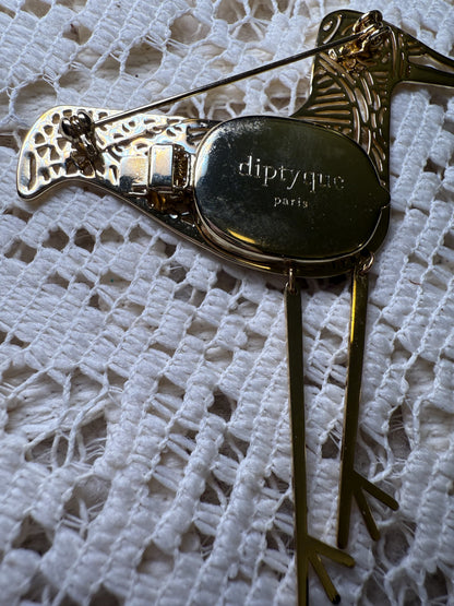 Diptyque Articulated Bird Locket Brooch