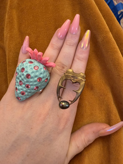 Vintage Stag Beetle Ring