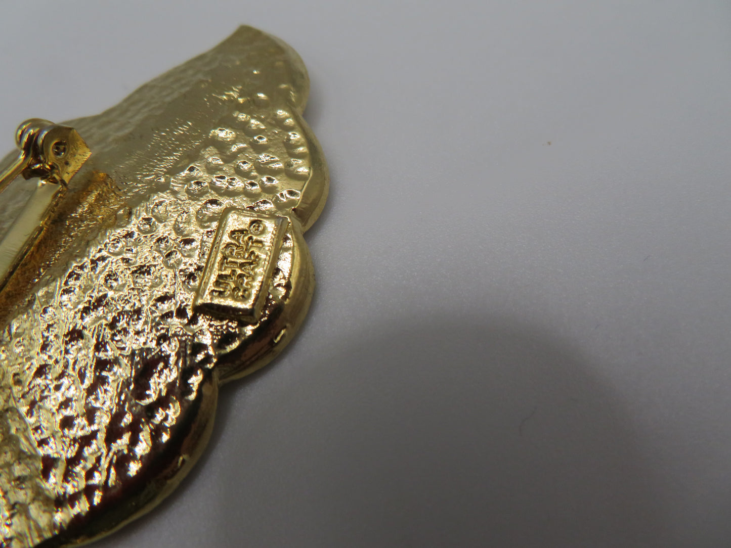 Vintage Huge Ultra Craft Articulated Leaf Brooch