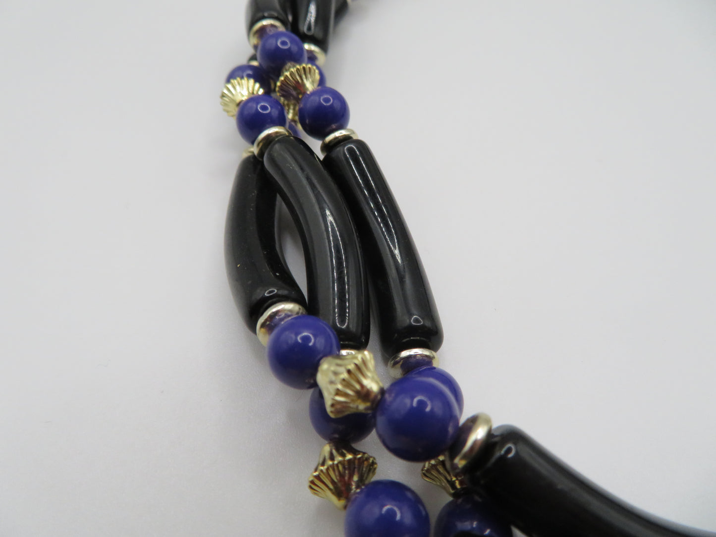Vintage Chunky Geometric Layered Beaded Necklace