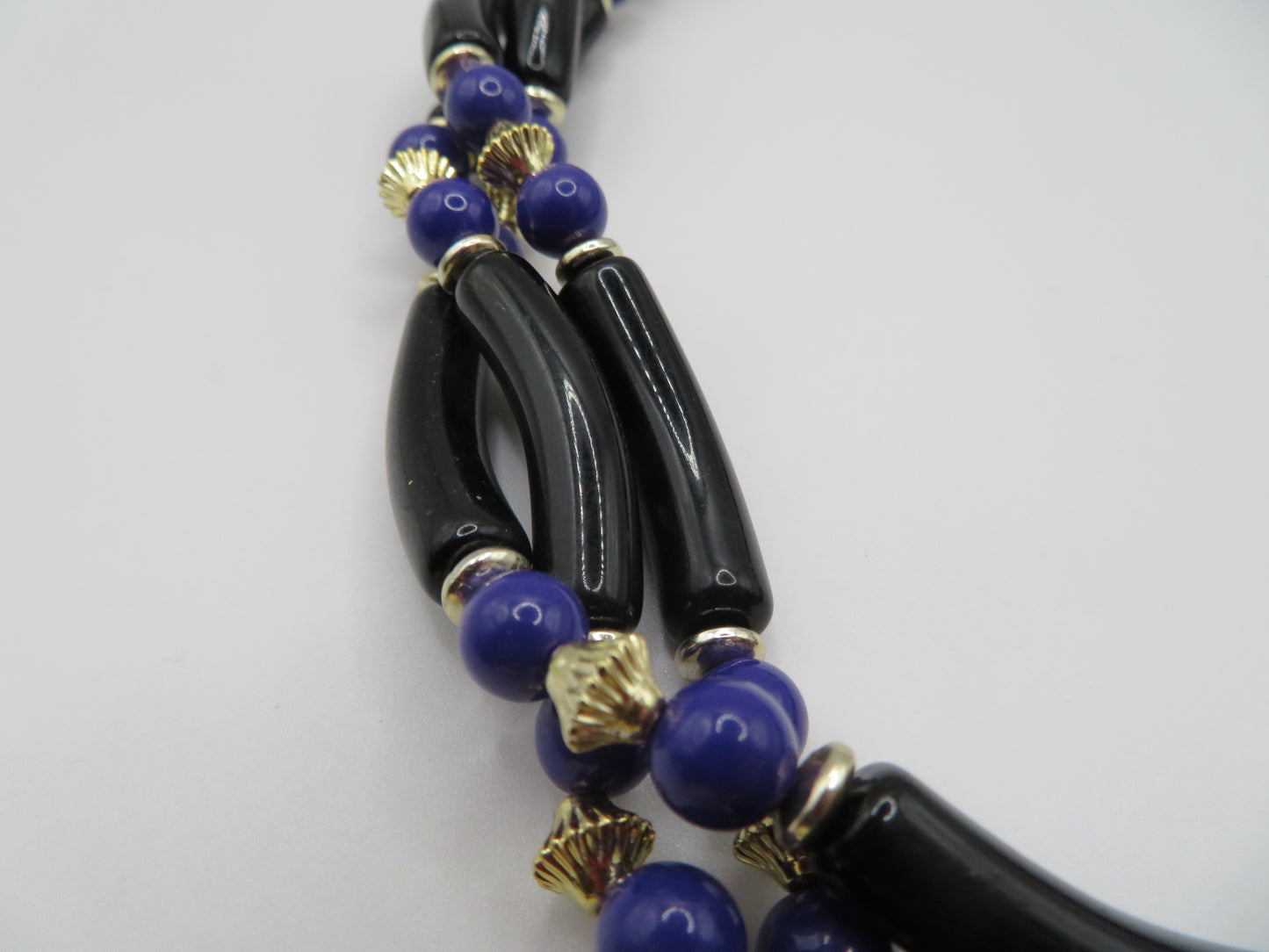 Vintage Chunky Geometric Layered Beaded Necklace