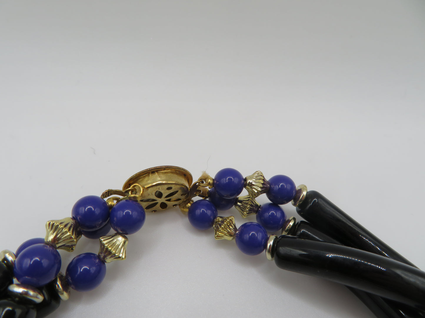 Vintage Chunky Geometric Layered Beaded Necklace