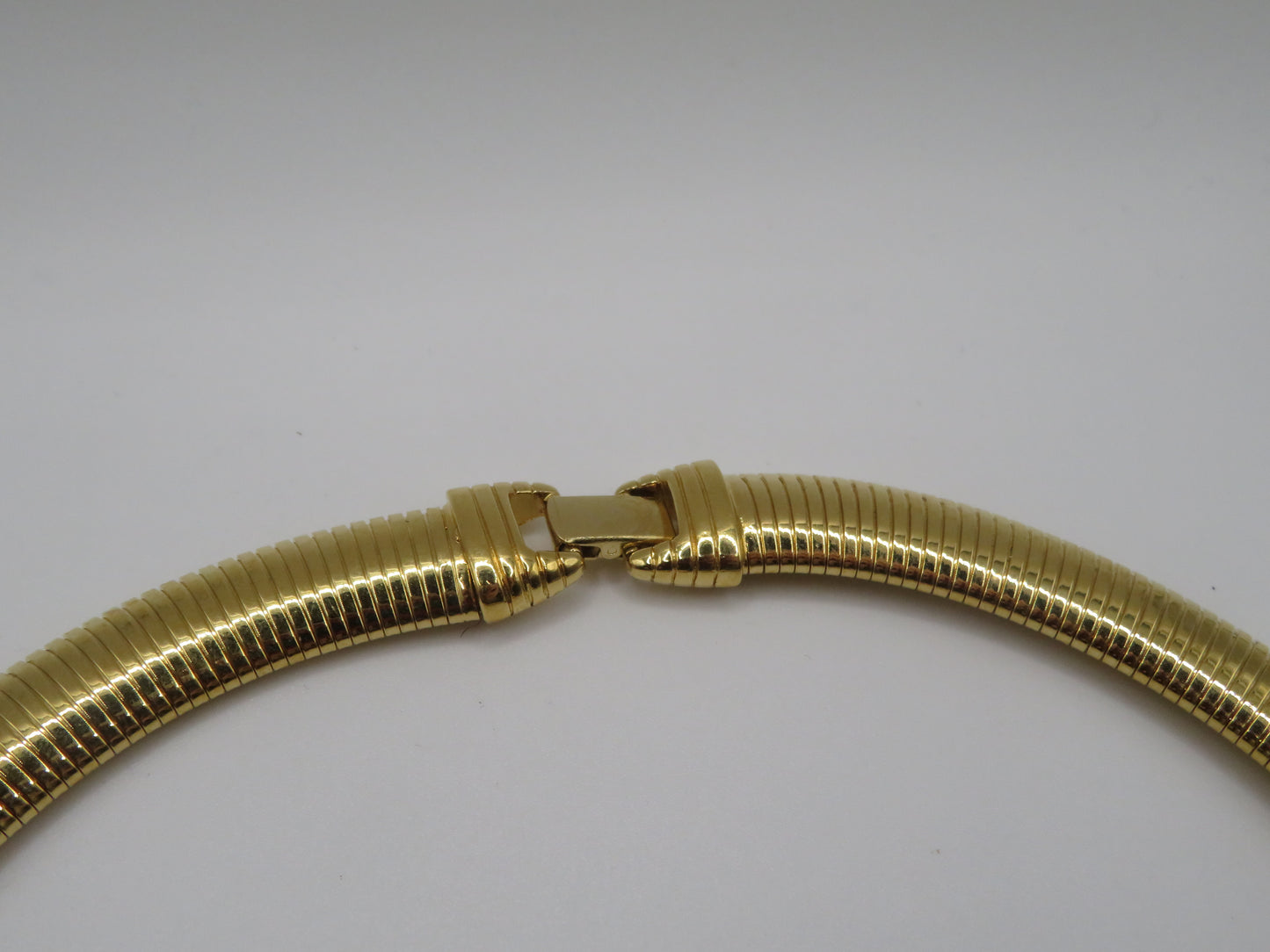 Vintage Trifari Chunky Enamel Tubogas Necklace
