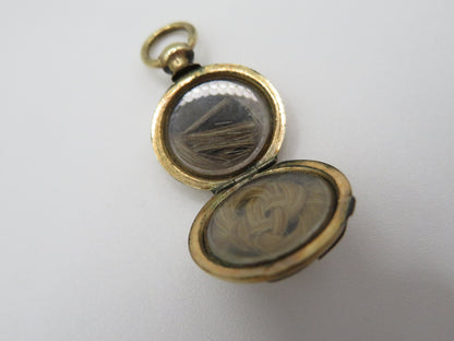 Antique Victorian Gold Filled Baby Mourning Locket