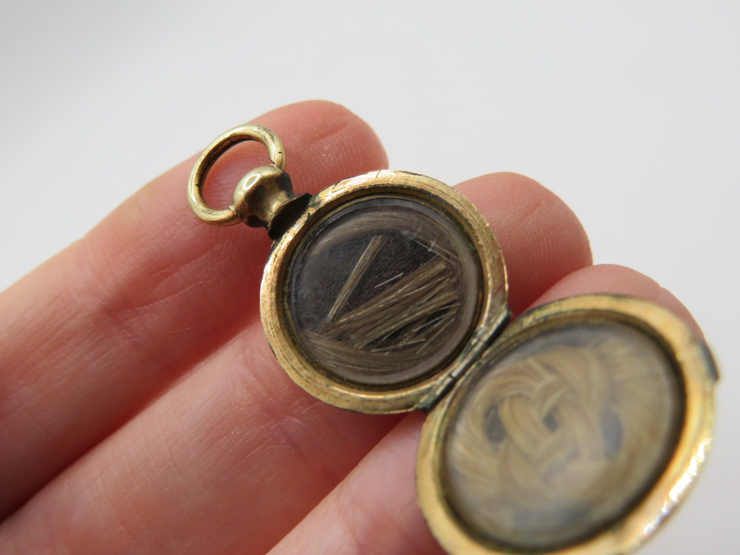 Antique Victorian Gold Filled Baby Mourning Locket
