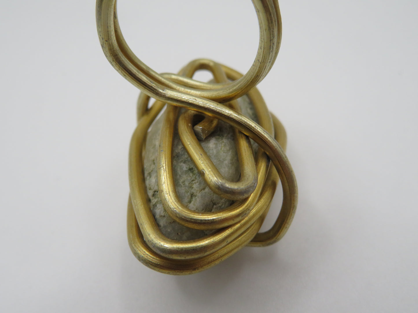 Vintage Huge Chunky Wire Wrapped Modernist Rock Ring