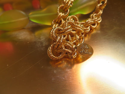 Julie Rubano RARE Huge Vintage Flower Doll Necklace