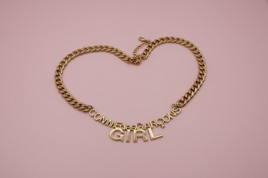 Oversized Comme Des Garçons Girl Gold Chain Necklace