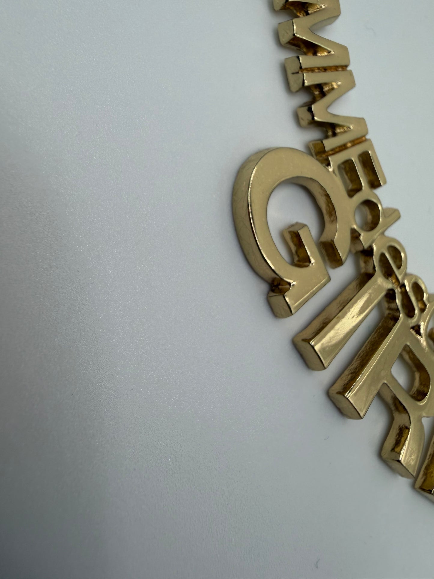 Oversized Comme Des Garçons Girl Gold Chain Necklace