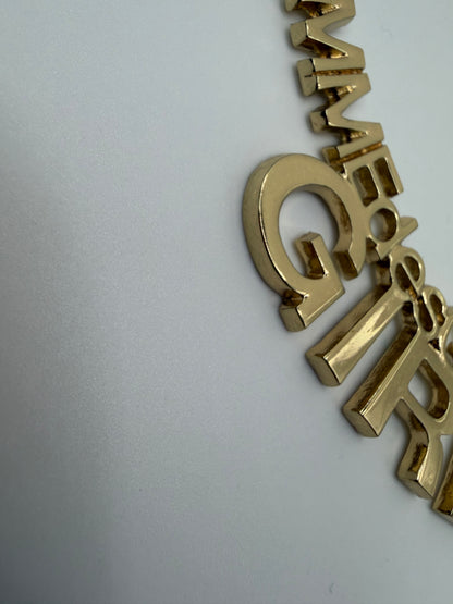 Oversized Comme Des Garçons Girl Gold Chain Necklace
