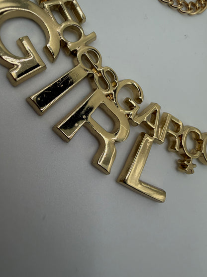 Oversized Comme Des Garçons Girl Gold Chain Necklace