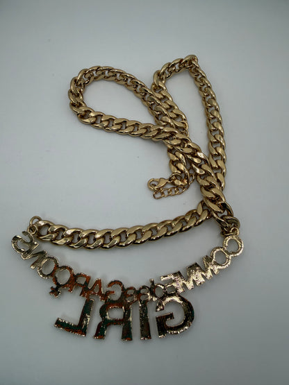 Oversized Comme Des Garçons Girl Gold Chain Necklace