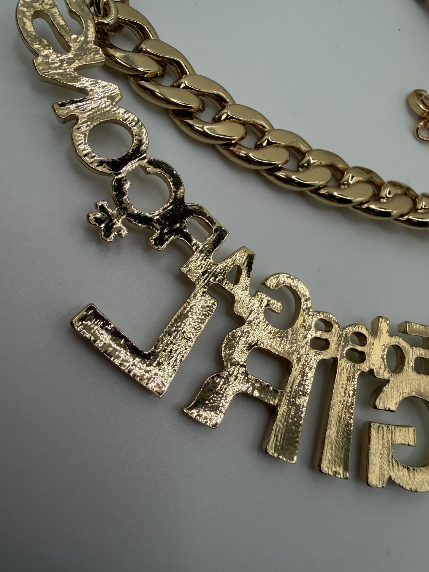 Oversized Comme Des Garçons Girl Gold Chain Necklace