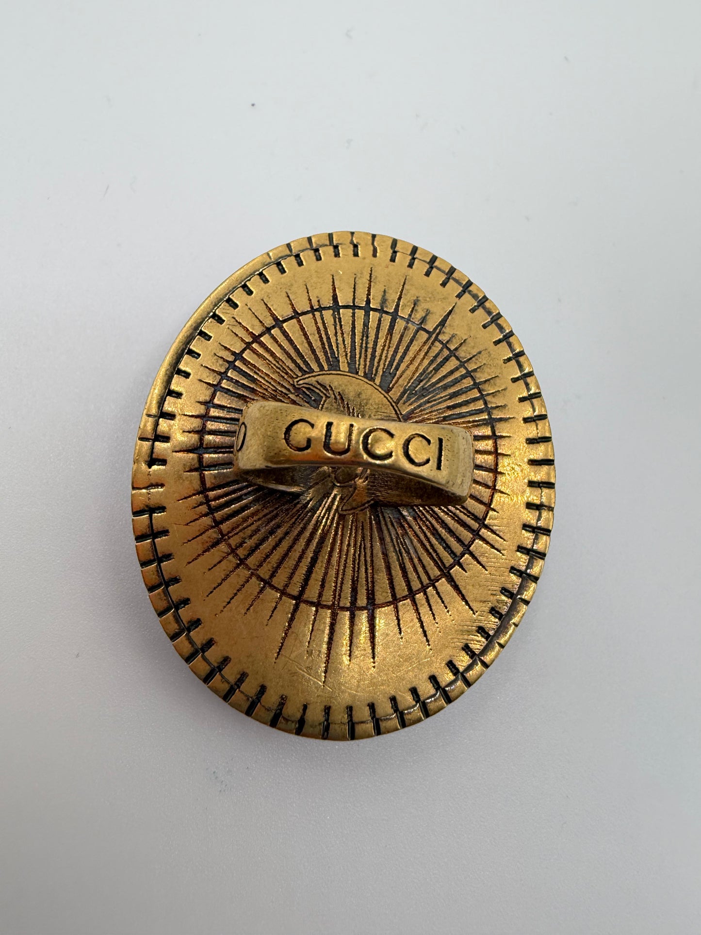 Oversized Gucci Scarab Cocktail Ring
