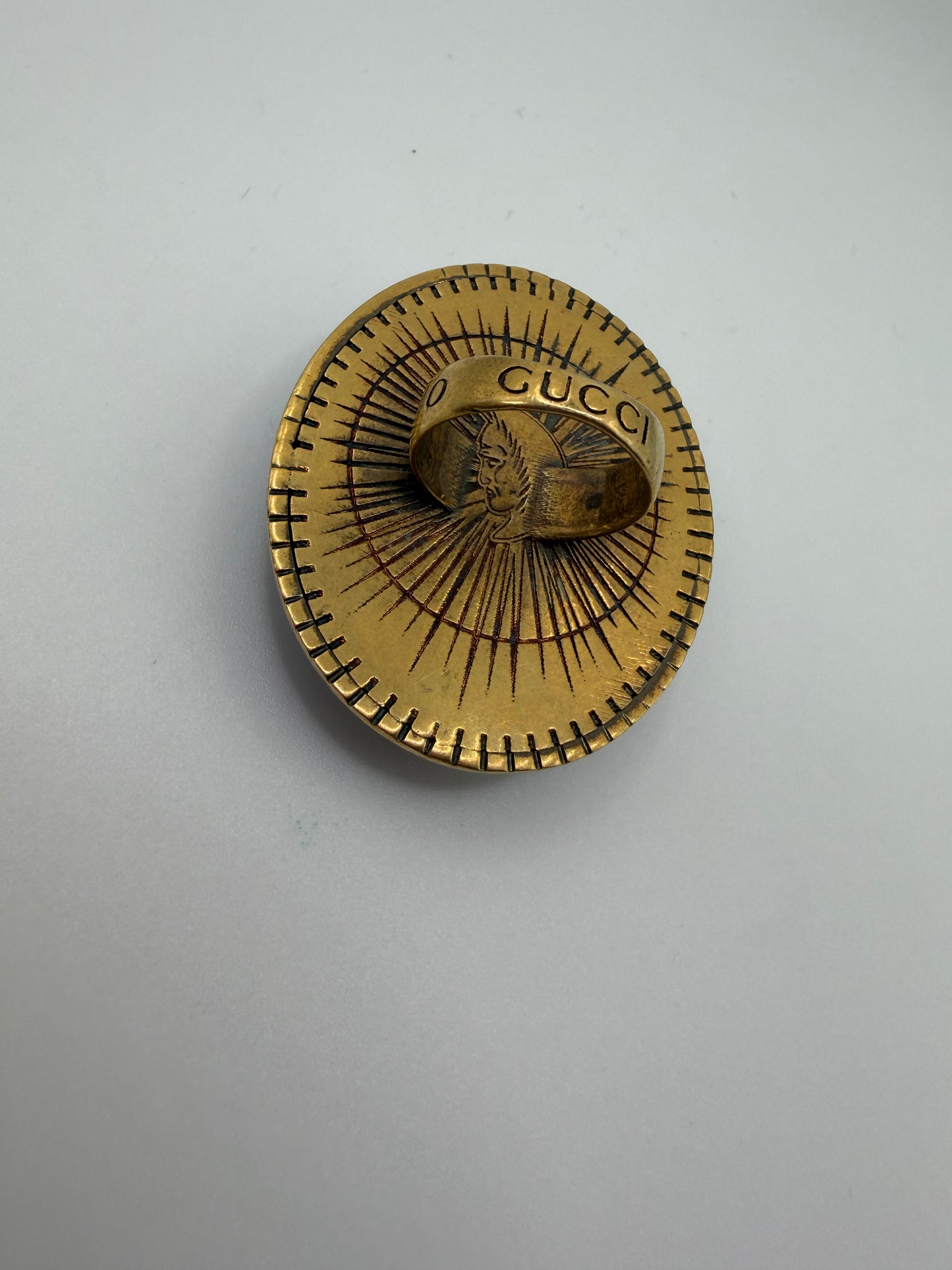 Oversized Gucci Scarab Cocktail Ring