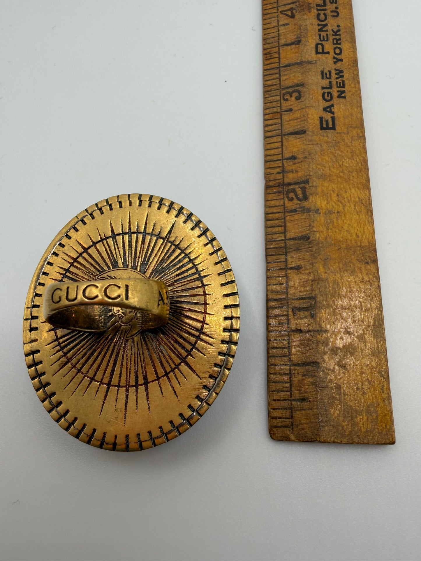 Oversized Gucci Scarab Cocktail Ring