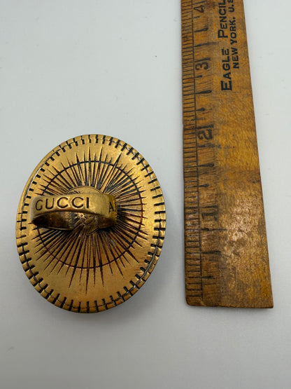 Oversized Gucci Scarab Cocktail Ring