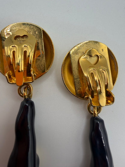 Marni Surreal Sculptural Crystal Bloom Clip On Earrings