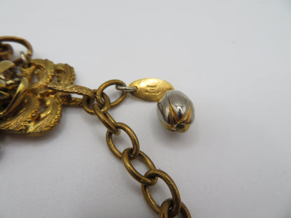 Vintage Chanel Runway Chunky 5-Strand Gold Chain Collar Necklace