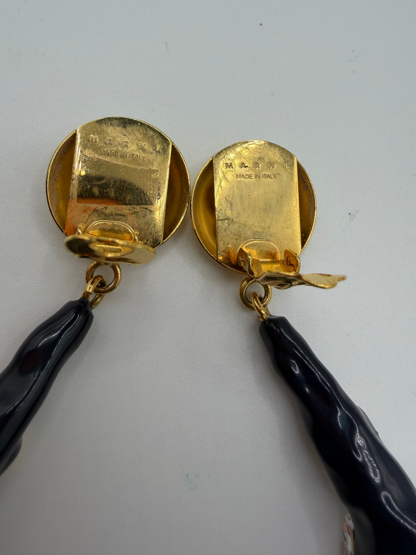 Marni Surreal Sculptural Crystal Bloom Clip On Earrings