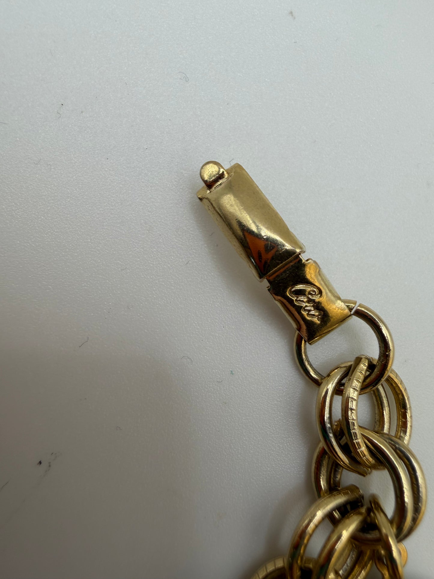 Vintage Coro Penny Charm Bracelet