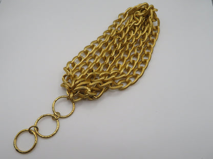 Iris Apfel's Vintage Chunky Gold Multi-Strand Bracelet
