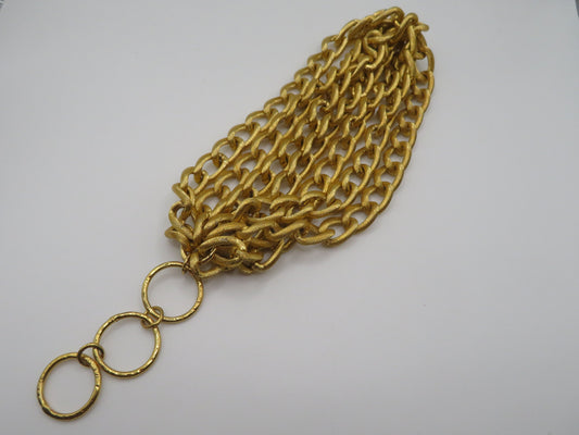 Iris Apfel's Vintage Chunky Gold Multi-Strand Bracelet