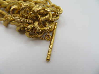 Iris Apfel's Vintage Chunky Gold Multi-Strand Bracelet