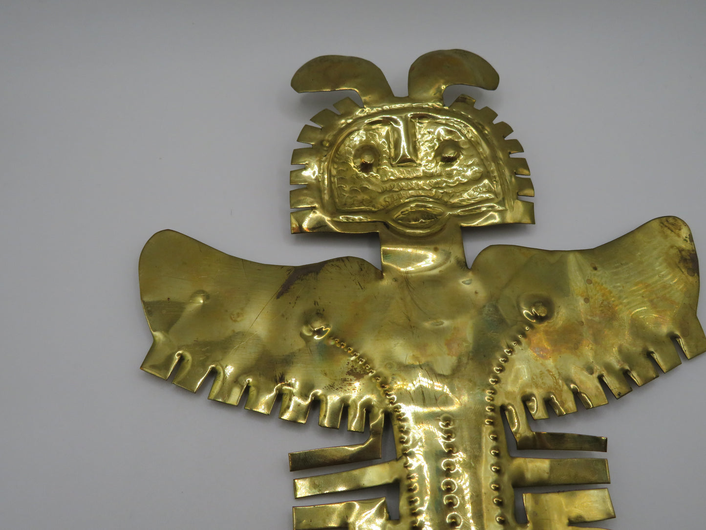 Iris Apfel's Vintage Massive Pre-Columbian Style Figural Pendant Necklace