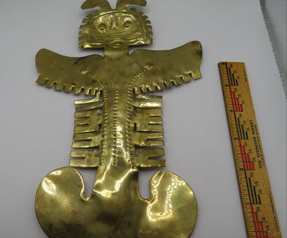 Iris Apfel's Vintage Massive Pre-Columbian Style Figural Pendant Necklace