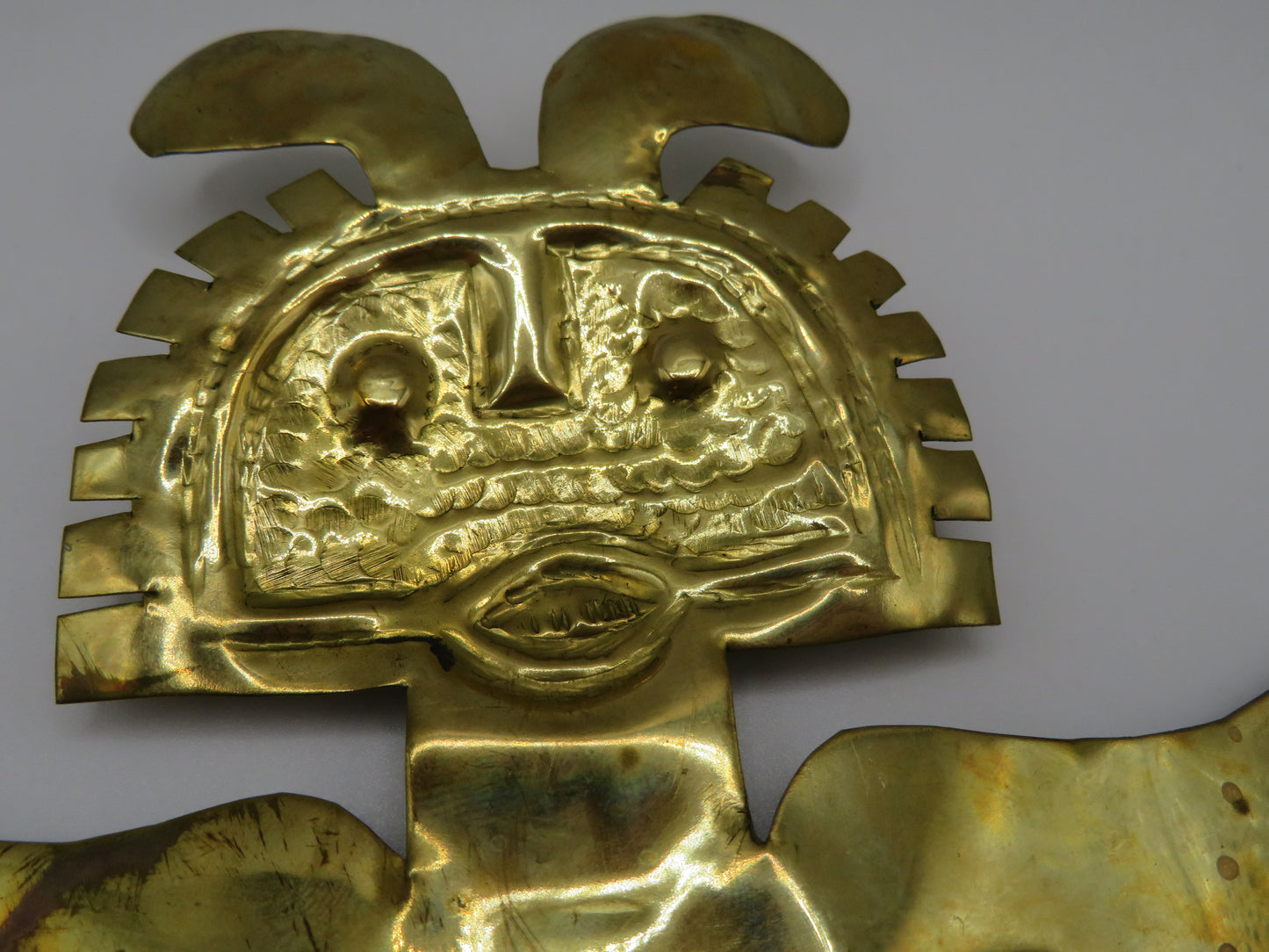 Iris Apfel's Vintage Massive Pre-Columbian Style Figural Pendant Necklace