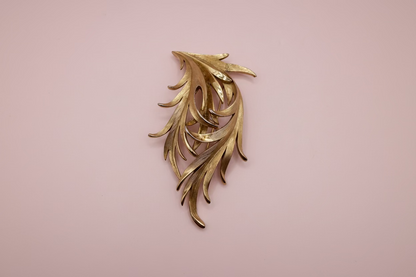 Vintage Trifari Leaf Brooch