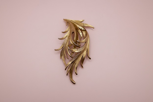 Vintage Trifari Leaf Brooch