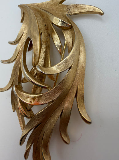 Vintage Trifari Leaf Brooch